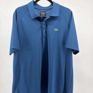 Lacoste Sport Men's Blue Short Sleeve Collared Golf Polo Size XL, Ultra Dry